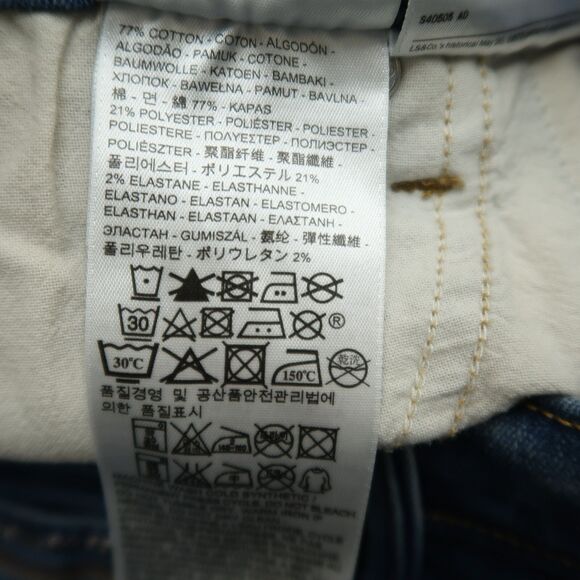 Levi's 512 Jeans Women's 16M Blue High-Rise Slimming Bootcut Denim 31" Inseam - Picture 11 of 16